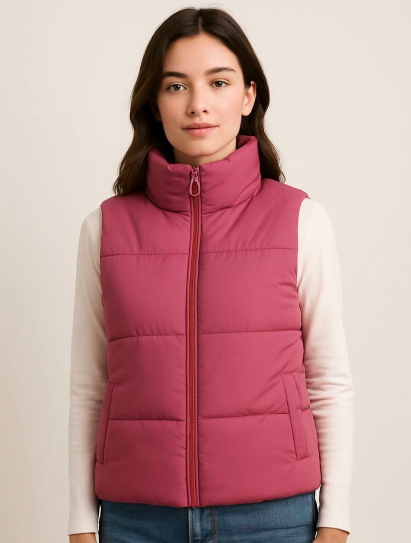 Collar Sleevless jacket