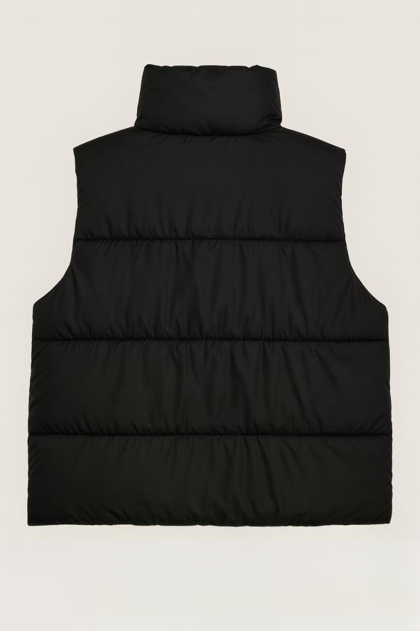 Coller sleeveless jacket