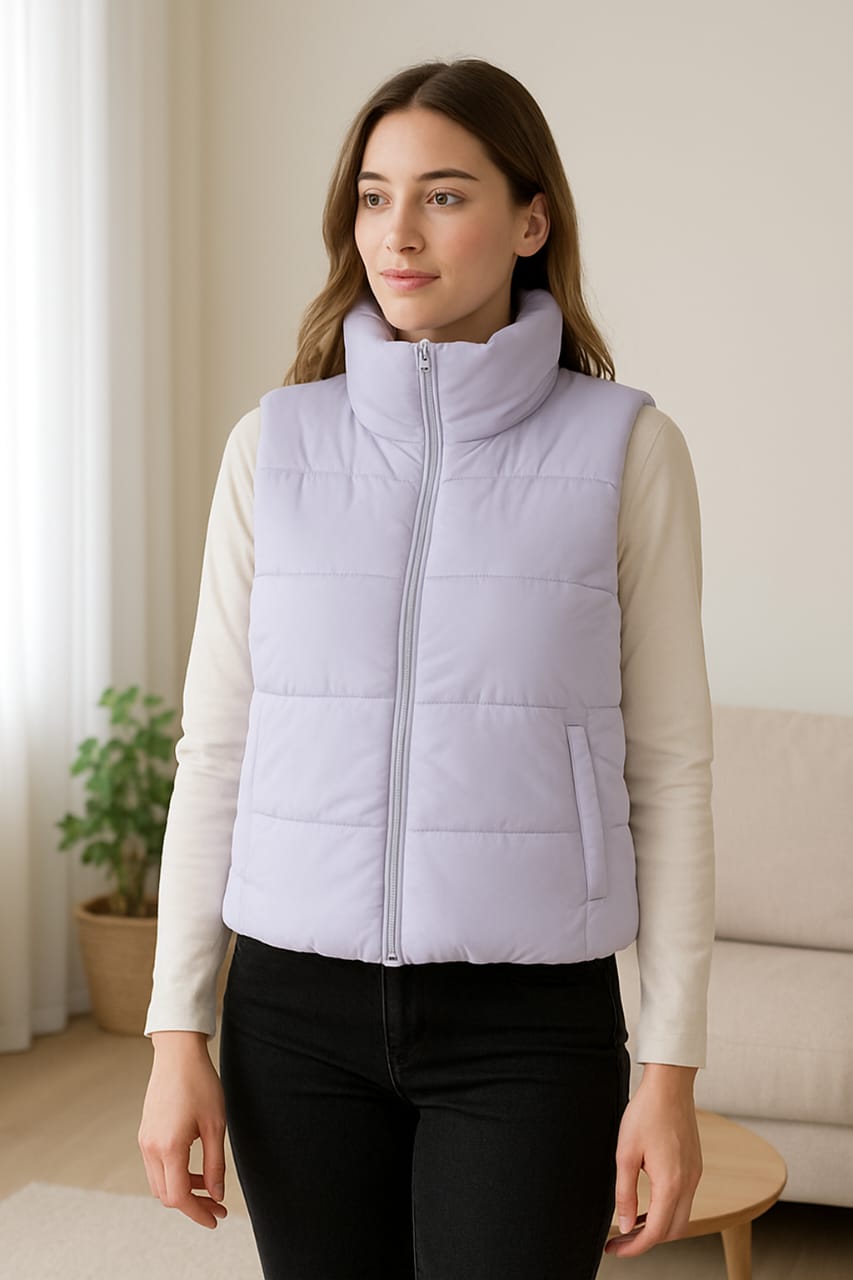 Collar Sleevless jacket