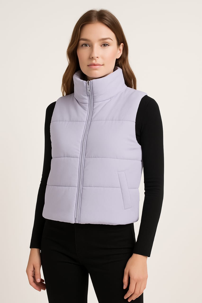 Collar Sleevless jacket