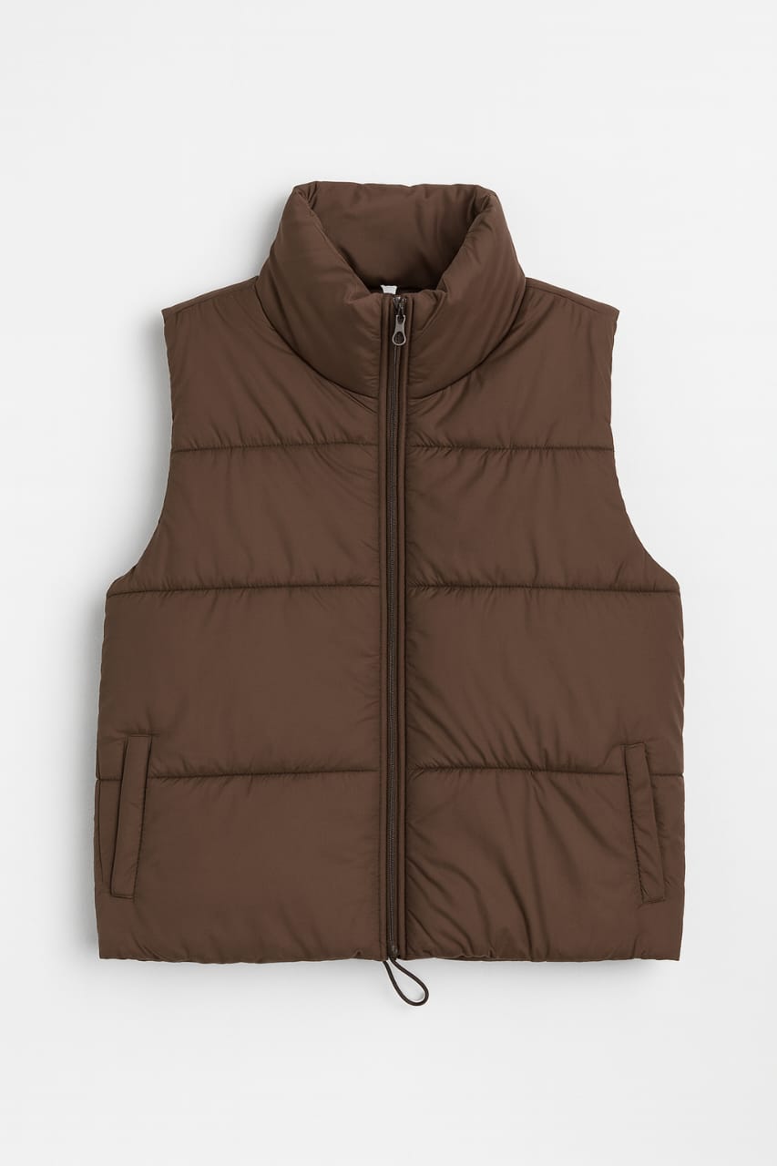Coller sleeveless jacket