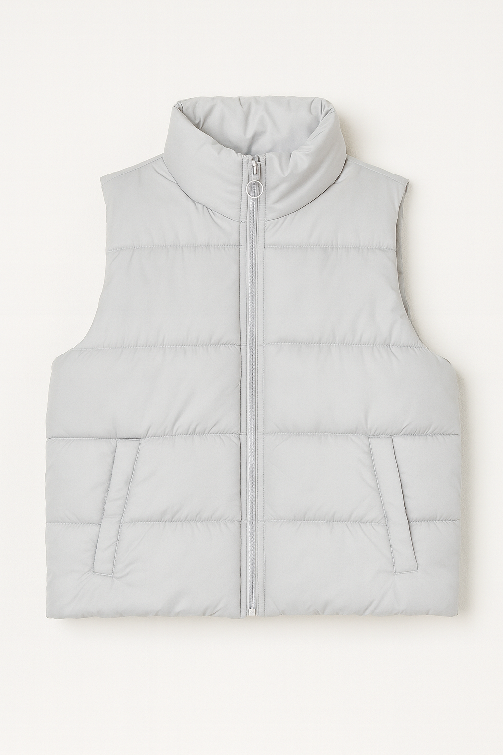 Coller sleeveless jacket