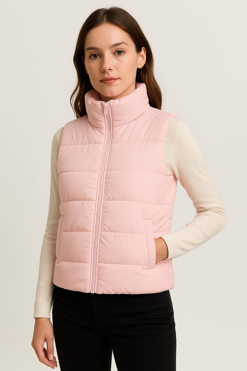 Collar Sleevless jacket