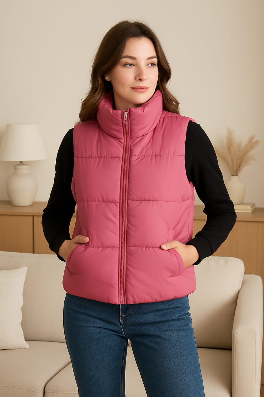 Collar Sleevless jacket