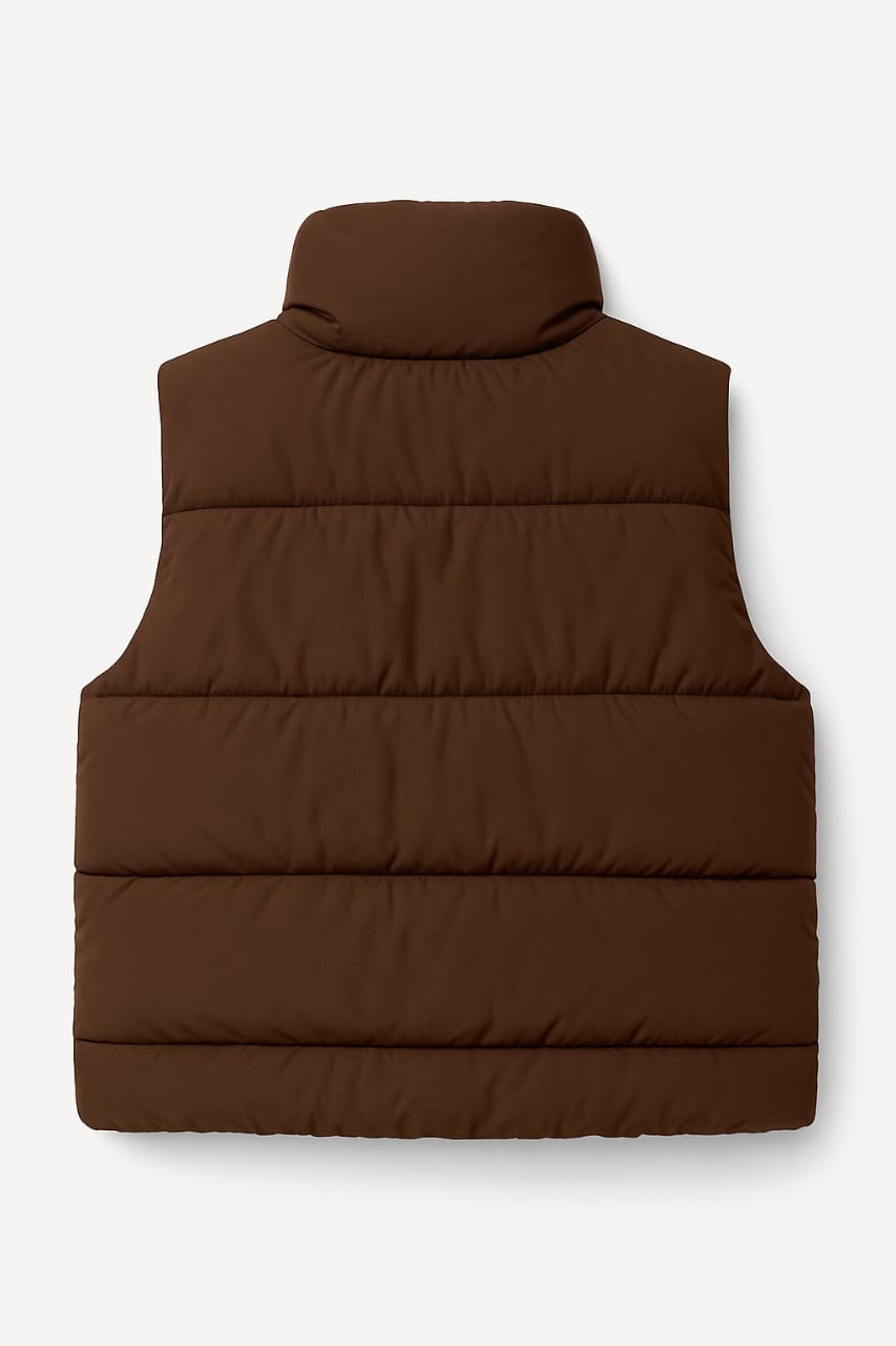 Coller sleeveless jacket